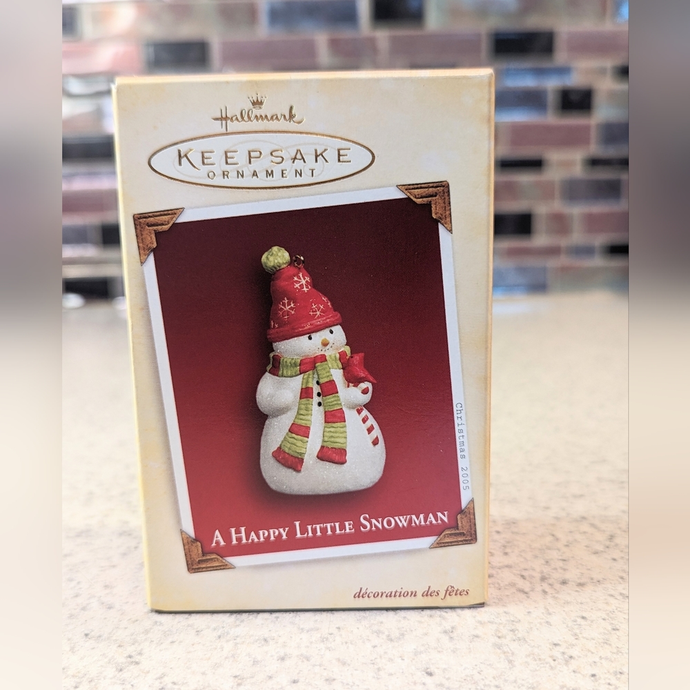 Hallmark Keepsake Christmas Ornament A Happy Little Snowman 2005